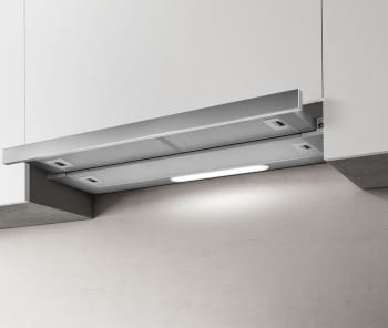 ELICA ELITE 35 GRIX/A/90 CAMPANA EXTRAIBLE ENCASTRE SILVER INOX 90CM 647M3/H