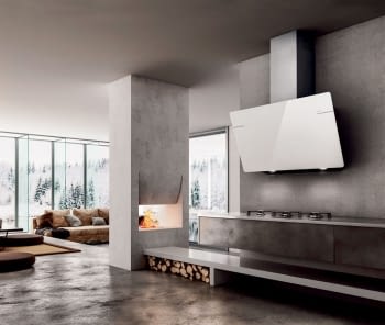 ELICA L'ESSENZA WH/A/90 CAMPANA CRISTAL BLANCO INCLINADA 90CM 691M3/H