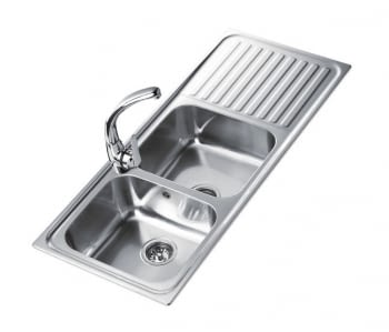 TEKA CLASSIC 2C 1E REV SF FREGADERO INOX 2 CUBETAS ESCURRIDOR - 2