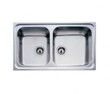 TEKA CLASSIC 2C 86 REV SF FREGADERO INOX 2 CUBETAS