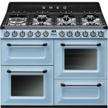 SMEG COCINA A GAS SERIE VICTORIA TR4110AZ COLOR AZUL PASTEL 110cm