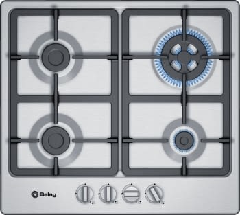 Balay 3ETX565HB Placa Gas Inox 4 Fuegos 60 cm