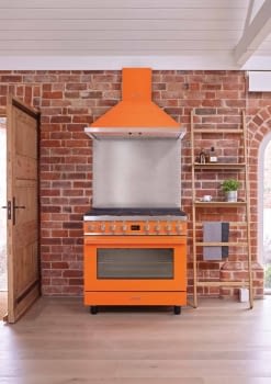 CAMPANA DECORATIVA NARANJA 90CM SMEG KPF9OR PORTOFINO 815m3/hora