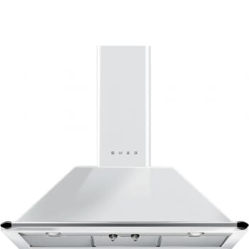 CAMPANA DECORATIVA BLANCO 90CM SMEG KT90bE VICTORIA 820M3/hora