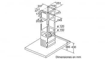 BALAY 3BI998GX CAMPANA ISLA INOX 90CM 867M3/H A+ - 9