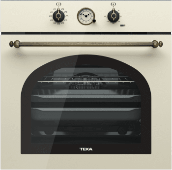 Horno Teka HRB 6300 VN de 60 cm A Diseño Rústico Vainilla con 9 funciones de cocción a 5 alturas