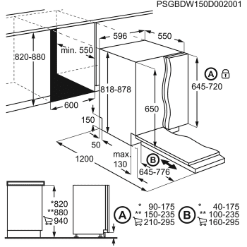 AEG FSB53907Z Lavavajillas Integrable de 60 cm | 14 cubiertos | Clase A+++ - 5