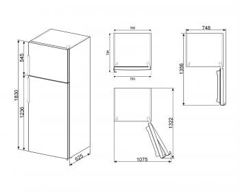 SMEG FD432PXNFE4 Frigorífico 2 Puertas NoFrost | 183 x 70 cm | Acero Inox | A++ | Envío Gratis - 3
