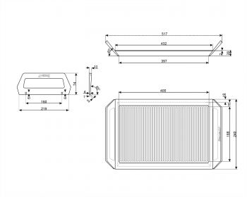 SMEG GRIDDLE Plancha Universal Antiadherente para todo tipo de Encimeras - 2