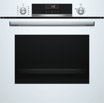 Horno Bosch HBA5360W0 Blanco de 60 cm con 10 recetas pre-programadas Gourmet y calentamiento 3D Profesional | Clase A | Serie 6 | Stock