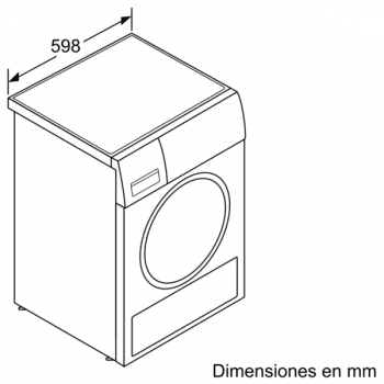 Secadora Bosch WTX87EH0ES Blanca de 9kg | Bomba de calor | WiFi Home Connect | A+++ | HomeProfessional - 9