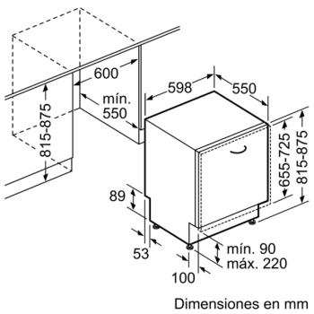 Bosch SMV46NX03E Lavavajillas Integrable de 60 cm | 14 servicios | EcoSilence | A++ - 10