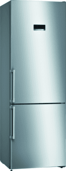 Bosch KGN49XIEP Frigorífico combi en Acero Inoxidable Antihuellas | 203 x 70 cm | No Frost | A++ | Serie 4