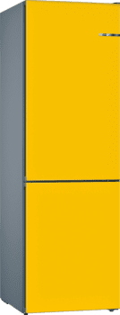 Frigorífico Combi KVN39IF3A Puerta personalizable amarillo 203 x 60 cm No Frost A++ | Serie 4