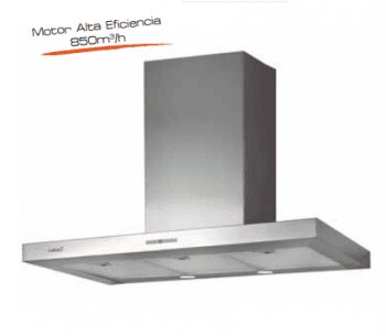 Campana de pared CATA 02060308 Sygma 6000 Inoxidable de 60 cm de 4 Velocidades a 850 m³/h Clase A