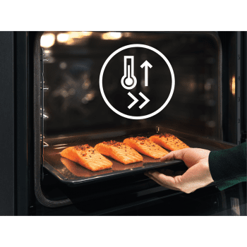 Horno Compacto 45cm Electrolux EVE8P21X Cristal Negro | Pirolítico | Asistente Cocción | Diseño y Sofistiación | A+ - 6