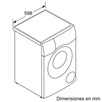 LavaSecadora Bosch WDU8H541ES Blanca de 10 kg en lavado y 6Kg en secado a 1400 rpm | WiFi | Clase B | Serie 6 - 9