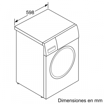 Lavadora Bosch WAU24S5XES Inox de 9Kg a 1200 rpm | Programa Automático y Autodosificación i-DOS | A+++ -30% | Serie 6 - 5