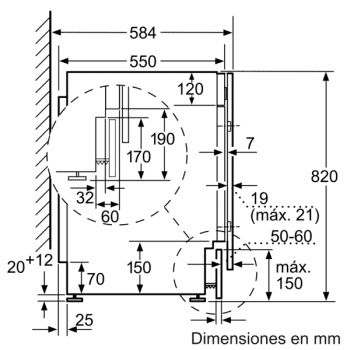 LavaSecadora Bosch WKD24362ES Integrable de 7Kg en lavado y 4Kg en secado, a 1200 rpm | Clase B | Serie 4 - 6