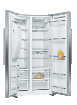 Frigorífico Americano Bosch KAD93AIEP Inox antihuellas de 178.7 x 90.8 cm No Frost | Dispensador agua y hielo | Motor Inverter A++ | Serie 6 - 3