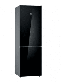 Frigorífico Combi Balay 3KFE565BI de 186x60cm | Cristal Negro | Cajón ExtraFresh | iluminación LED | Clase A++