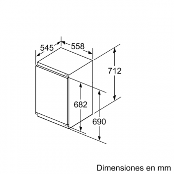 Congelador Vertical Bosch GIV11AFE0 1P Integrable de 71.2 x 55.8 cm | Clase A++ | Serie 6 - 9