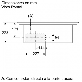 Placa de Inducción Bosch PVQ731F25E de 70 cm a 622 m³/h con 2 Zonas de cocción combinadas | Con campana integrada | Clase B - 6