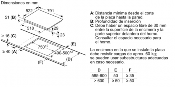 Placa de Inducción Balay 3EB980AV de 80cm | Inducción Flex Total | Encastrable | Control Balay Premium - 8