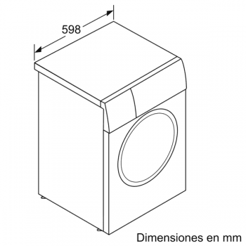 Lavadora Siemens WM14UPH1ES Inox de 9 Kg a 1400 rpm | Autodosificación I-DOS | WiFi Home Connect | Motor iQdrive A+++ -30% | iQ500 - 5