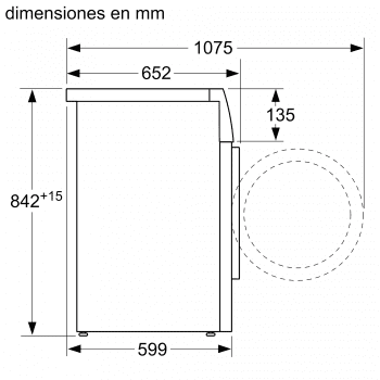 Secadora Siemens WT47XKH1ES Blanca de 9 Kg con Bomba de Calor | WiFi Home Connect | Clase A+++ | iQ700 - 7