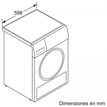 Secadora Siemens WT47XKH1ES Blanca de 9 Kg con Bomba de Calor | WiFi Home Connect | Clase A+++ | iQ700 - 8