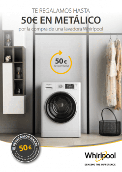 Lavadora Whirlpool FFB 9248 WV SP Blanca de 9Kg a 1200 rpm | 6th Sense | Clase A+++ -30% - 2