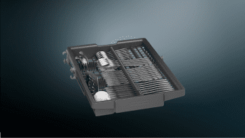 Lavavajillas Siemens SR23HW65ME Blanco de 45 cm para 10 servicios | Función varioSpeed+ | WiFi Home Connect | Clase A+ | iQ300 - 3