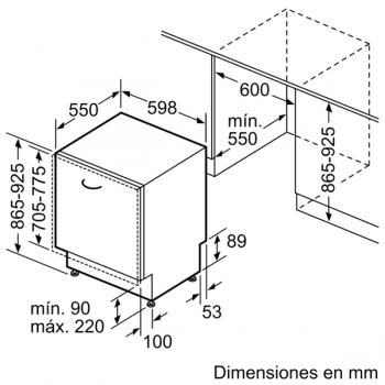 Lavavajillas Siemens SX65ZX49CE Integrable de 60 cm para 14 servicios | Función varioSpeed+ | WiFi Home Connect | Clase A+++ | iQ500 - 7