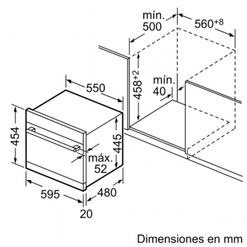 Lavavajillas Siemens SK75M522EU Modular Integrable de 60 cm para 6 servicios | Función varioSpeed | Programa auto | Clase A+ | iQ500 - 7