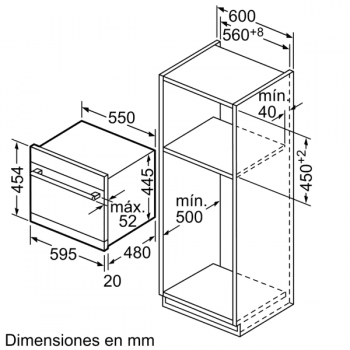 Lavavajillas Siemens SK75M522EU Modular Integrable de 60 cm para 6 servicios | Función varioSpeed | Programa auto | Clase A+ | iQ500 - 8