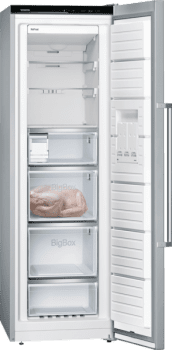 Congelador 1P Siemens GS36NAIDP Inoxidable antihuellas de 186 x 60 cm No Frost con Super congelación | Dispensador de hleio | Clase A+++ | iQ500 - 2