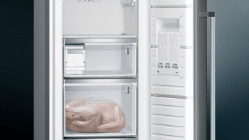 Congelador 1P Siemens GS36NAXEP Acero Inoxidable Negro de 186 x 60 cm No Frost | Dispensador de hleio | Clase A++ | iQ500 - 5