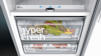 Frigorífico Combi Siemens KG56FSBDA Cristal negro de 193 x 70 cm No Frost | WiFi Home Connect | Zona hyperFresh Premium 0ºC | Clase A+++ | iQ700 - 6