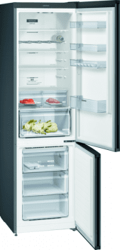 Frigorífico Combi Siemens KG39NXXEA Acero Inoxidable Negro de 203 x 60 cm No Frost | Zona hyperFresh | Clase A++ | iQ300 - 2
