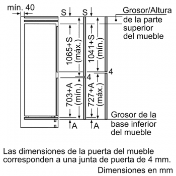 Frigorífico Combi Siemens KI86FPDD0 Integrable de 177.2 x 55.8 cm No Frost | Zona hyperFresh Premium 0ºC | Clase A+++ | iQ700 - 10