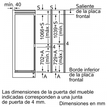 Frigorífico Combi Siemens KI86NAFF0 Integrable de 177.2 x 55.8 cm No Frost | Zona hyperFresh Plus 0ºC | Clase A++ | iQ500 - 8