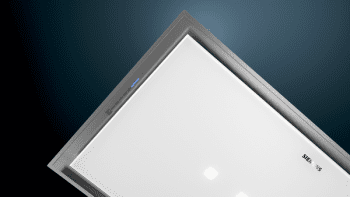 Extractor de Techo Siemens LR96CBS20 Blanco de 90 cm con una potencia de 734 m³/h | WiFi Home Connect | Motor iQdrive Clase B | iQ500 - 2