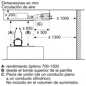 Extractor de Techo Siemens LR96CBS20 Blanco de 90 cm con una potencia de 734 m³/h | WiFi Home Connect | Motor iQdrive Clase B | iQ500 - 12