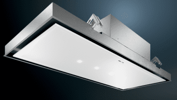 Extractor de Techo Siemens LR26CBS20 Blanco de 120 cm con una potencia de 734 m³/h | WiFi Home Connect | Motor iQdrive Clase B | iQ500 - 3