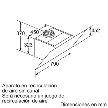 Campana de Pared Decorativa Siemens LC87KHM60 Cristal Negro de 80 cm con una potencia de 700 m³/h | Clase B | iQ300 - 8