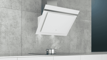 Campana de Pared Decorativa Siemens LC87KHM20 Cristal Blanco de 80 cm con una potencia de 700 m³/h | Clase B | iQ300 - 5