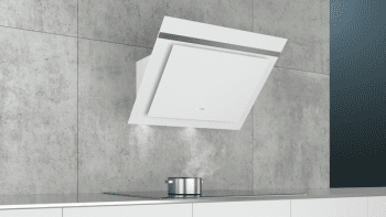 Campana de Pared Decorativa Siemens LC87KHM20 Cristal Blanco de 80 cm con una potencia de 700 m³/h | Clase B | iQ300 - 7