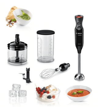 Batidora de mano Bosch MS61B6170 Negra de 1000 W con 12 + 1 niveles de potencia | Stock ⭐ - 3