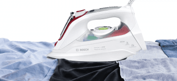 Plancha de Inyección Bosch TDI902839W Sensixx'x Blanca y Roja de 2800 W | SensorSteam | Stock ⭐ - 9